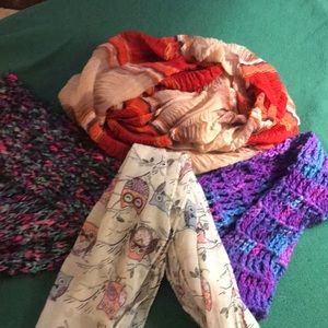 Lot of scarves